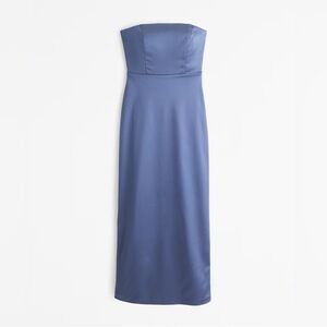 Abercrombie & Fitch Strapless Dress in Deep Blue